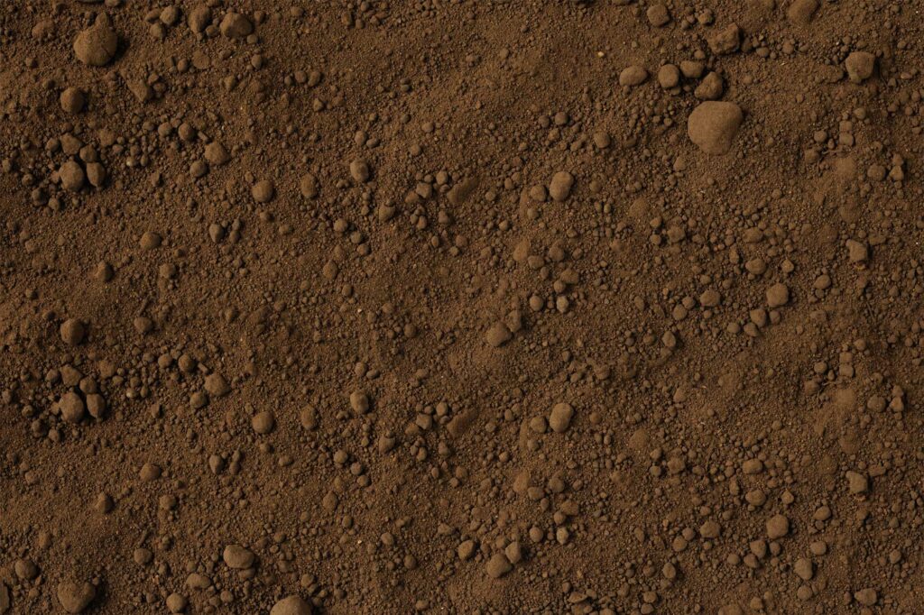 A detailed top-down view of high-quality screened topsoil from Indiana Topsoil, ready for bulk delivery.